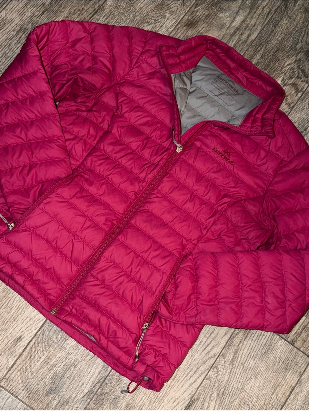 Kathmandu Duckdown 550 Pink Down Puffer Jacket 12